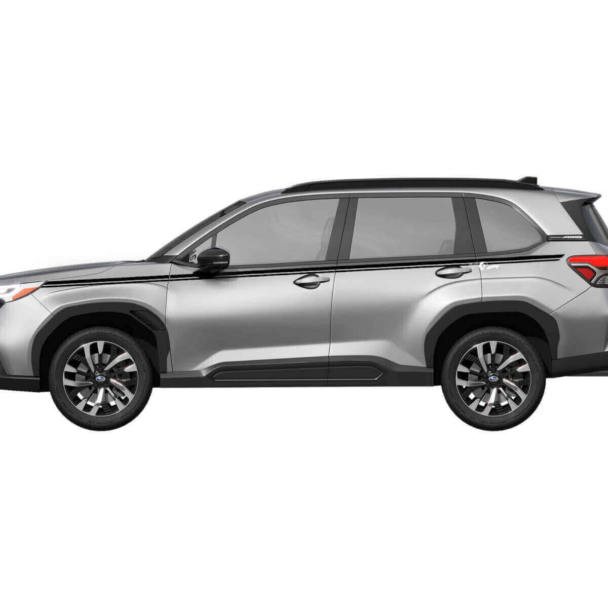 Dual Thin Side Stripes Vinyl Decal Kit for Subaru Forester