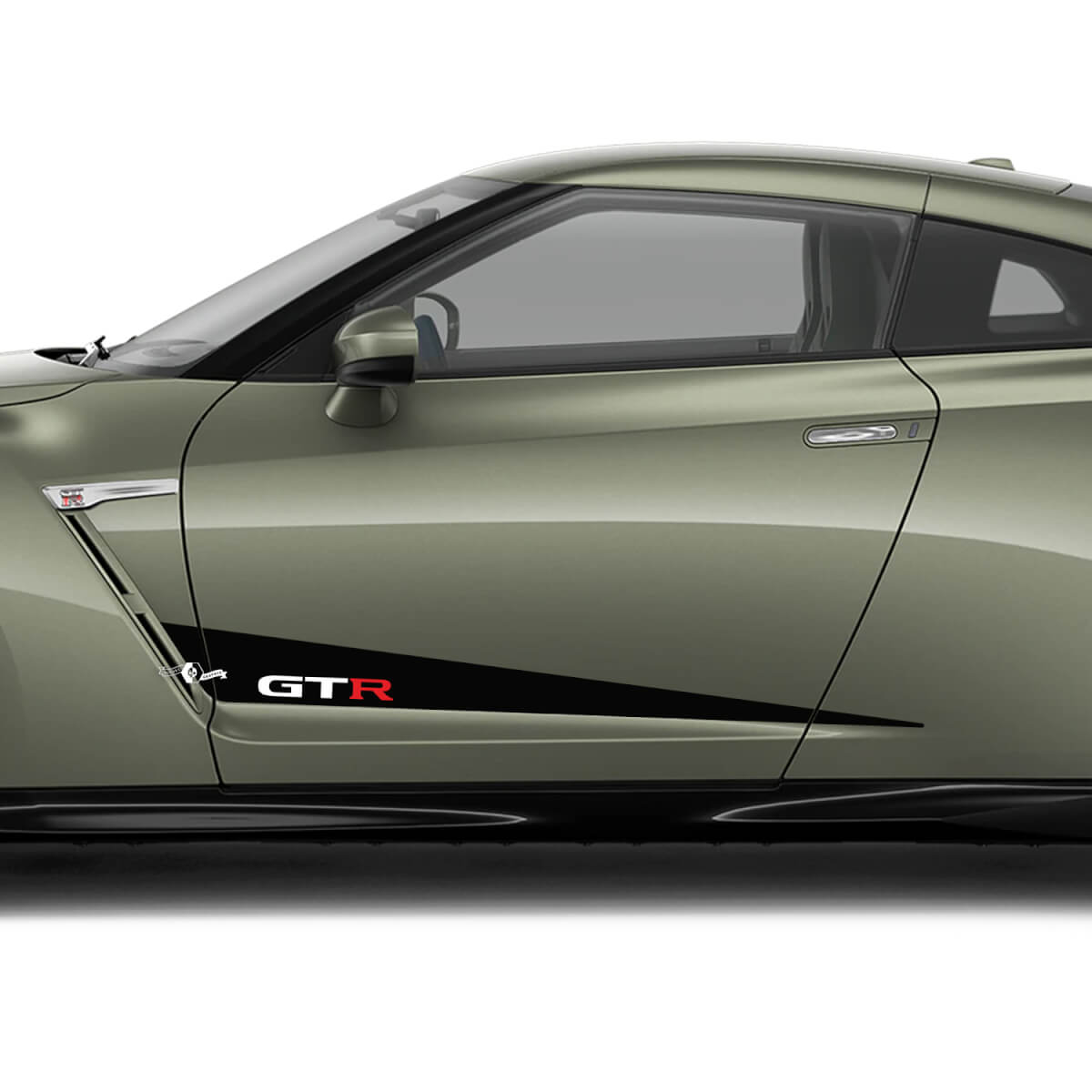 2x Side Doors Graphics Decal Kit for Nissan GT-R