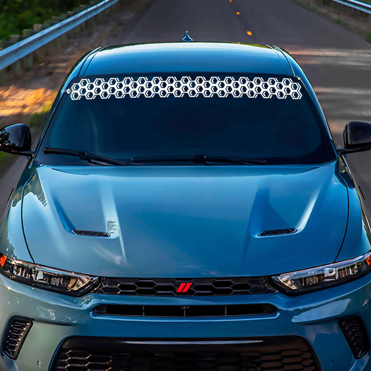 Honeycomb Windshield Vinyl Decal Sticker Graphics For Dodge Hornet