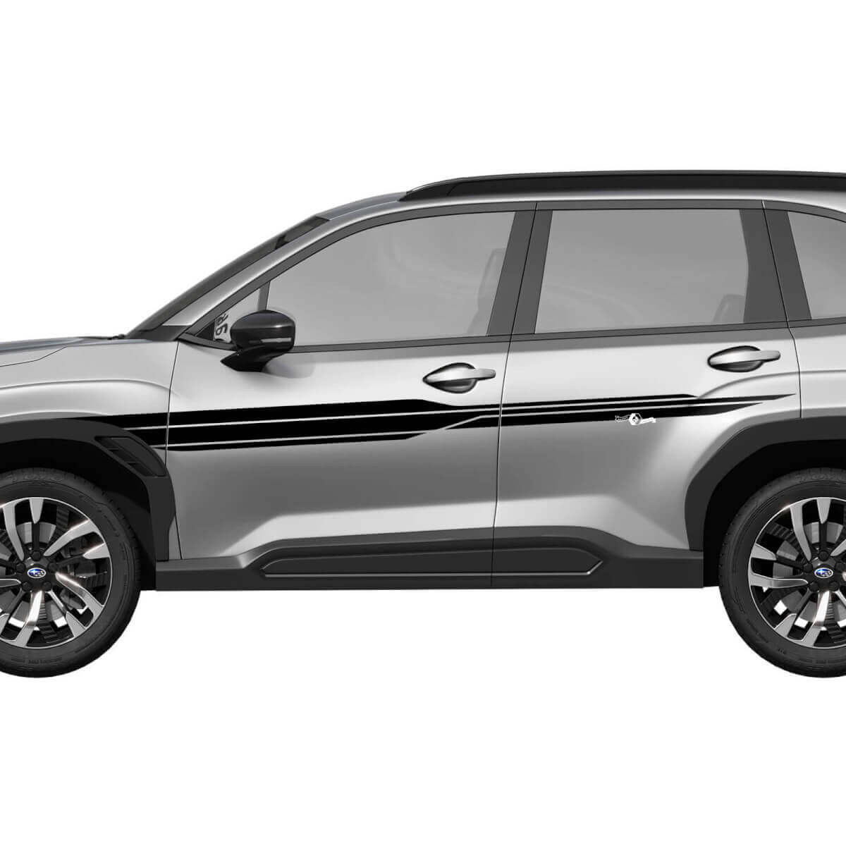 Side Doors Stripes Racing Stripes Vinyl Decal Sticker for Subaru Forester 1