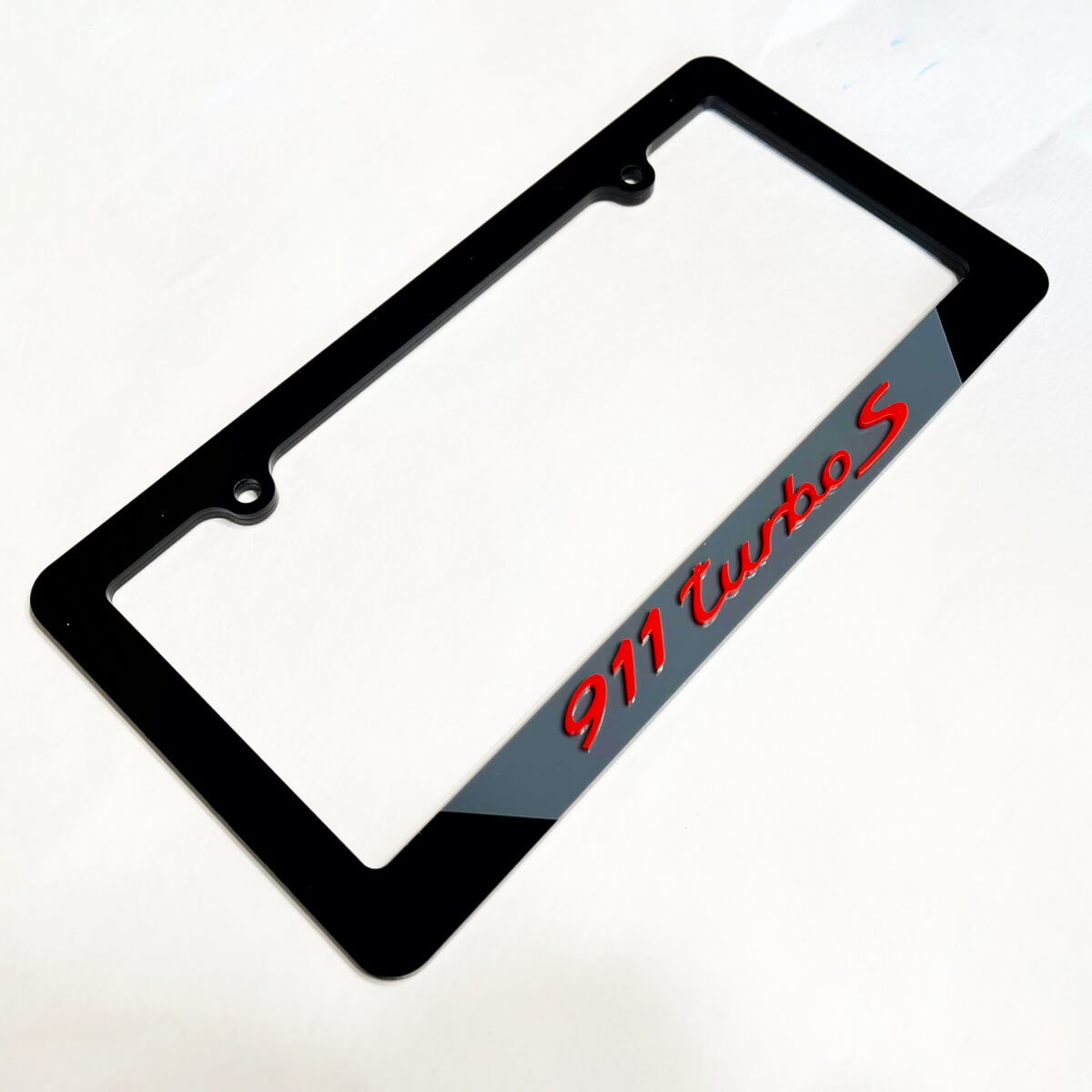 Porsche 911 Turbo S Vehicle License Plate Covers Frames Decor