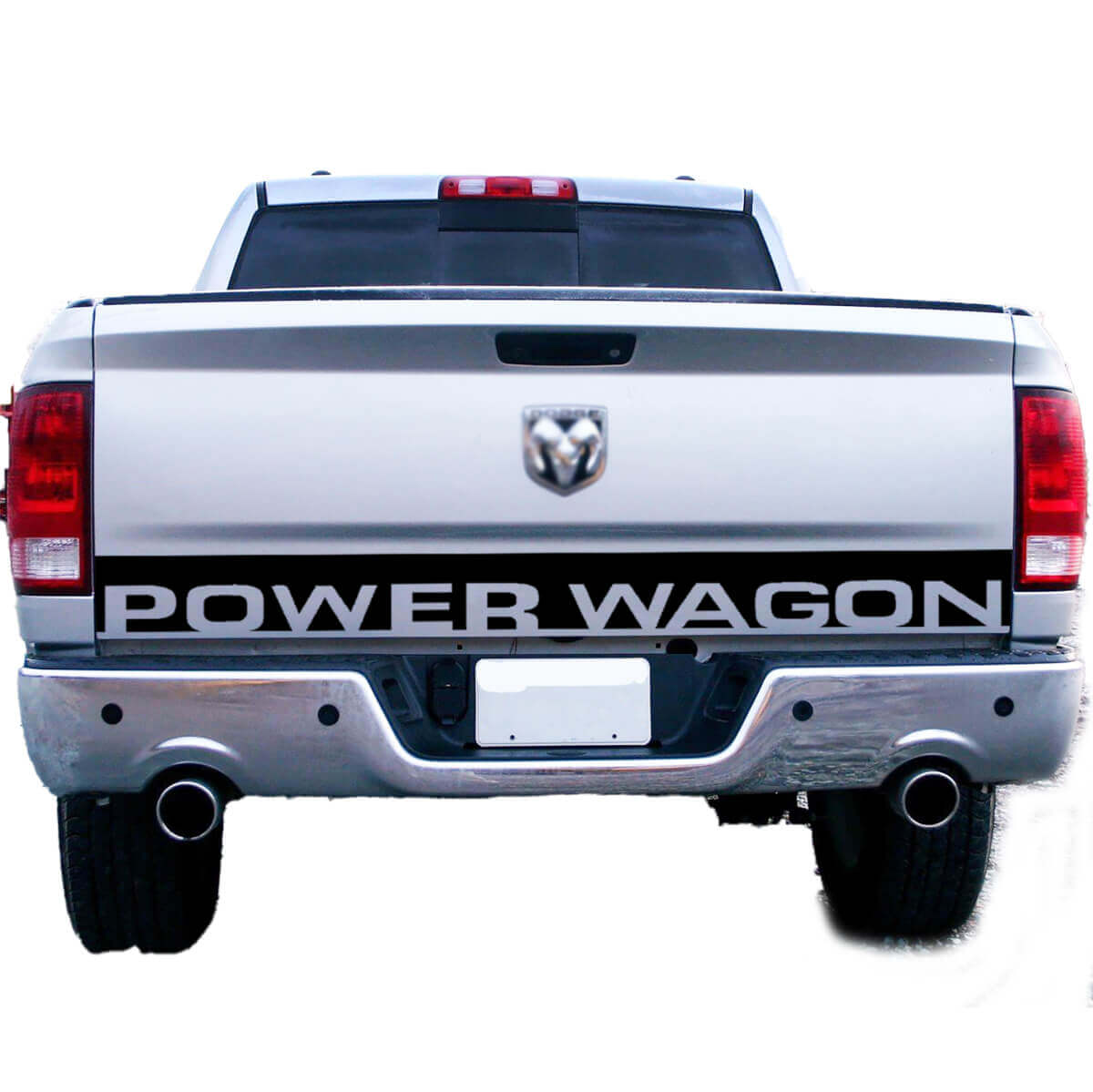 Power Wagon Letter Line Truck Tailgate Accent Vinyl Graphics Sticker Decal for Dodge Ram 1500