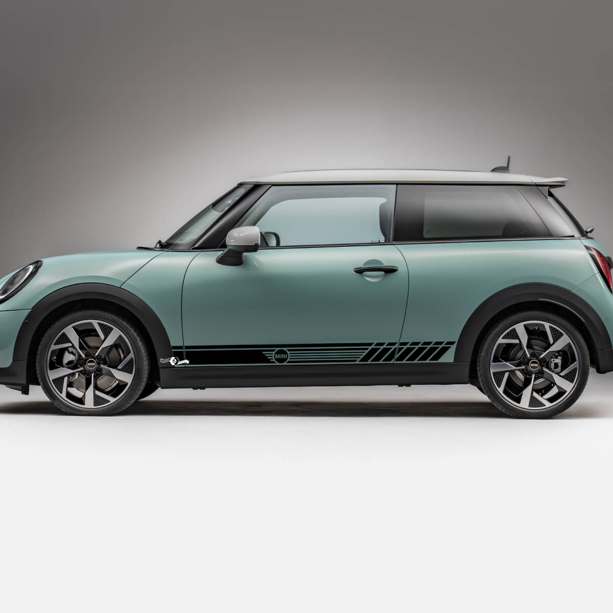 Side Racing stripes graphics decal for Mini Cooper S 2