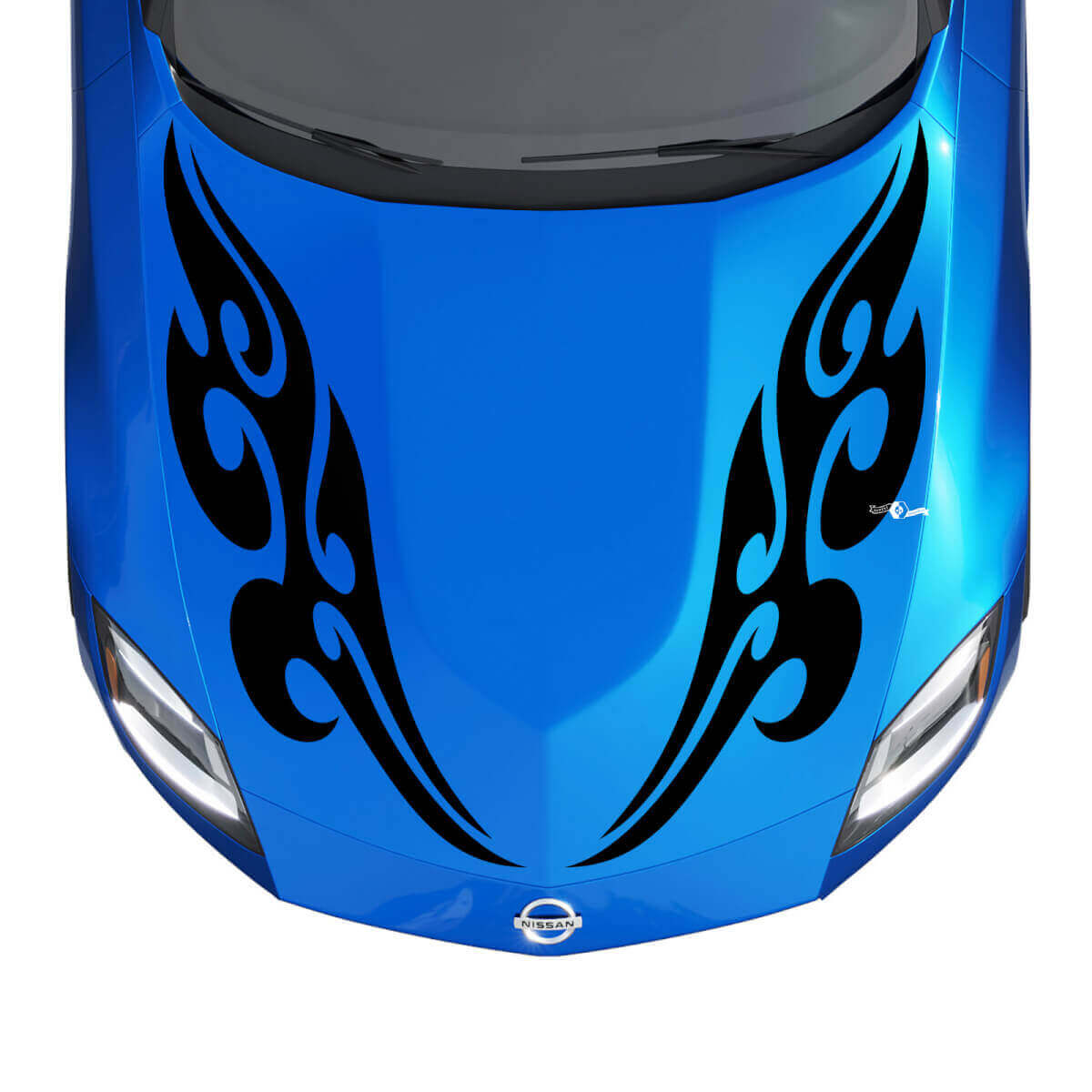 Hood Tribal Flames Stripes Decal Kit for Nissan Z Sport