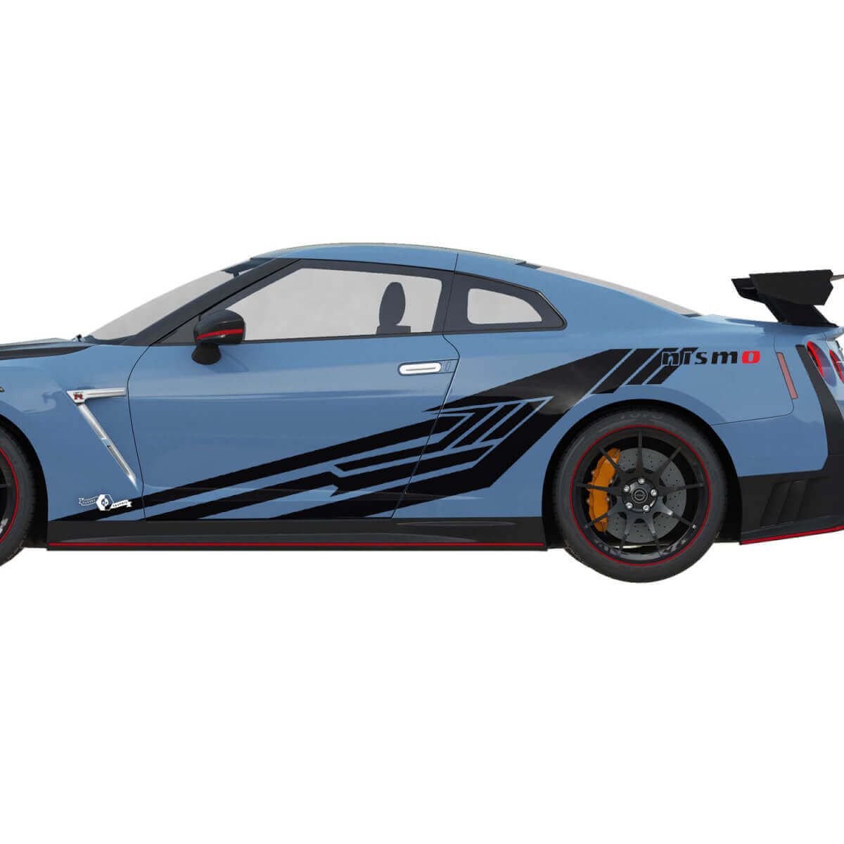 Side Graphics Nismo Stripe Line Decal Kit for Nissan GT-R