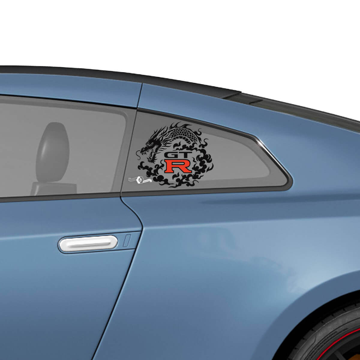 Side Rear Window Dragon Graphics Decals Stickers Kit for Nissan GT-R