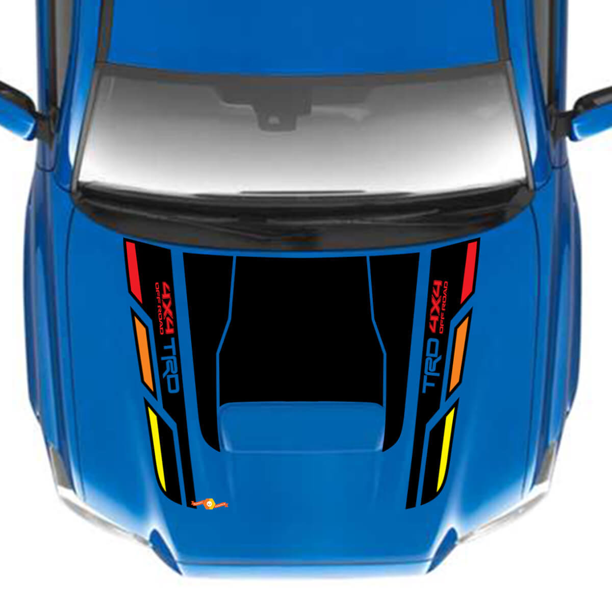 TRD 4x4 Off Road Heritage Hood Vinyl Decal Stickers fit to Toyota Tacoma