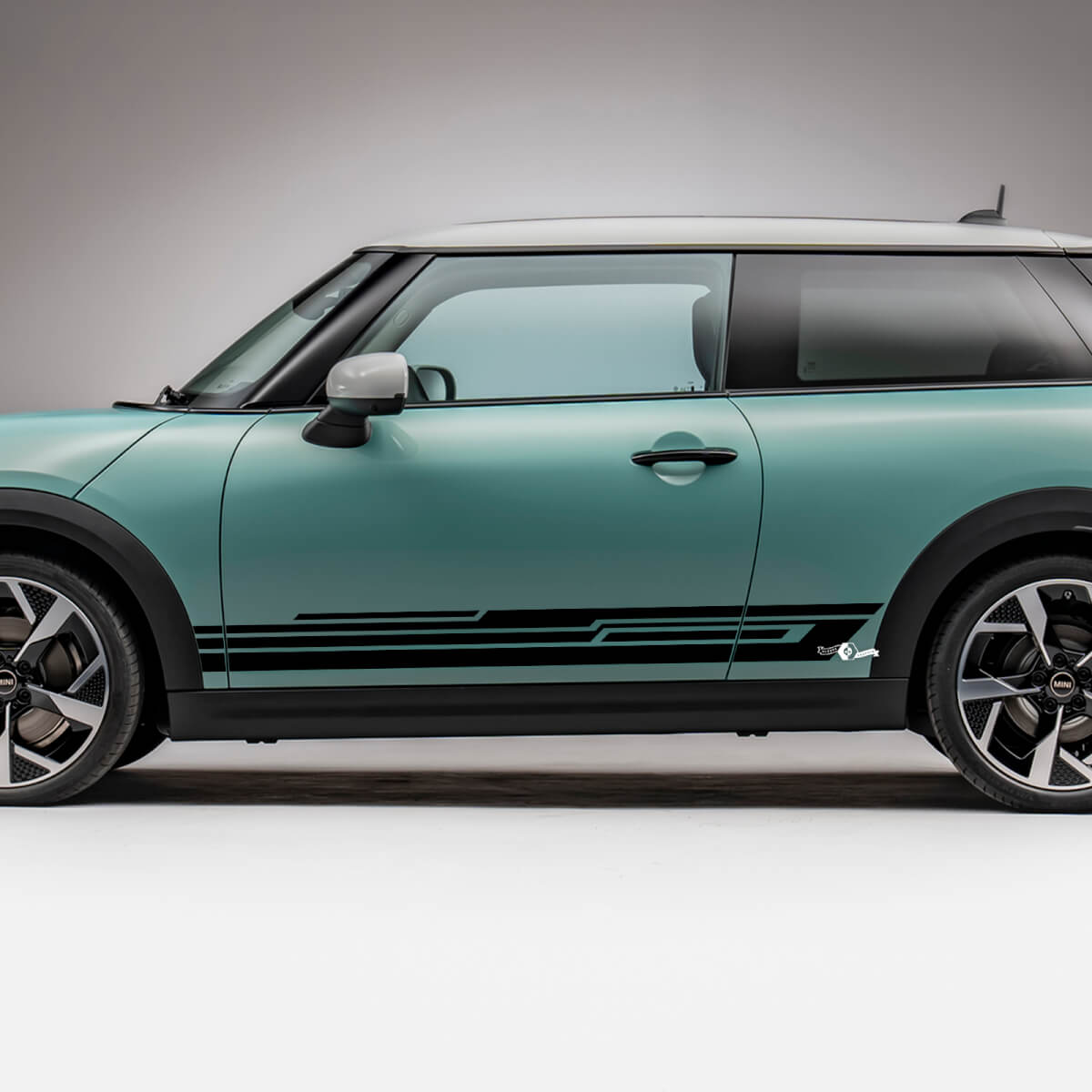 Side Racing Lower stripes graphics decal for Mini Cooper S