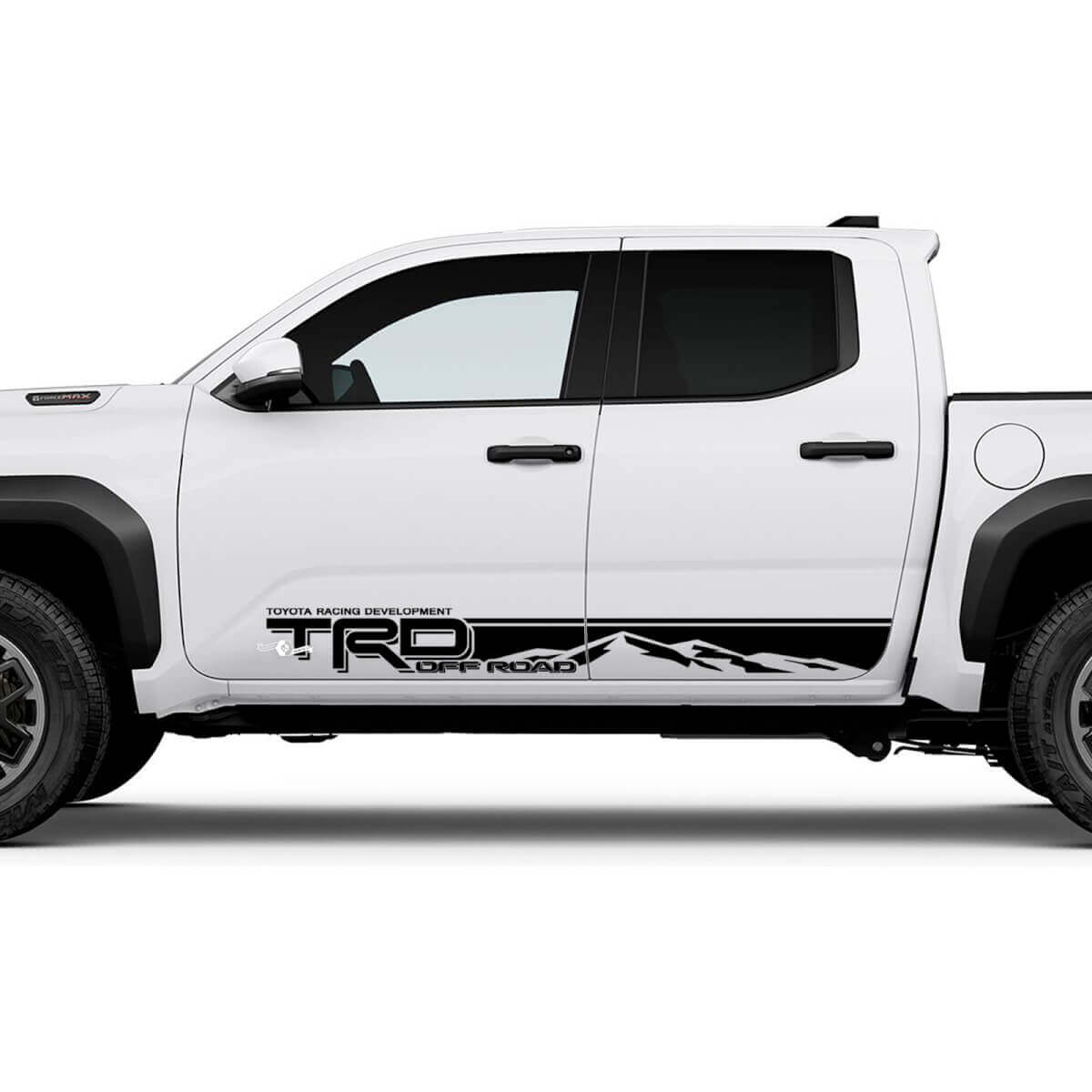 TRD off Road Mountains Side Rocker Panel Decals Stickers for Toyota Tacoma Fourth generation