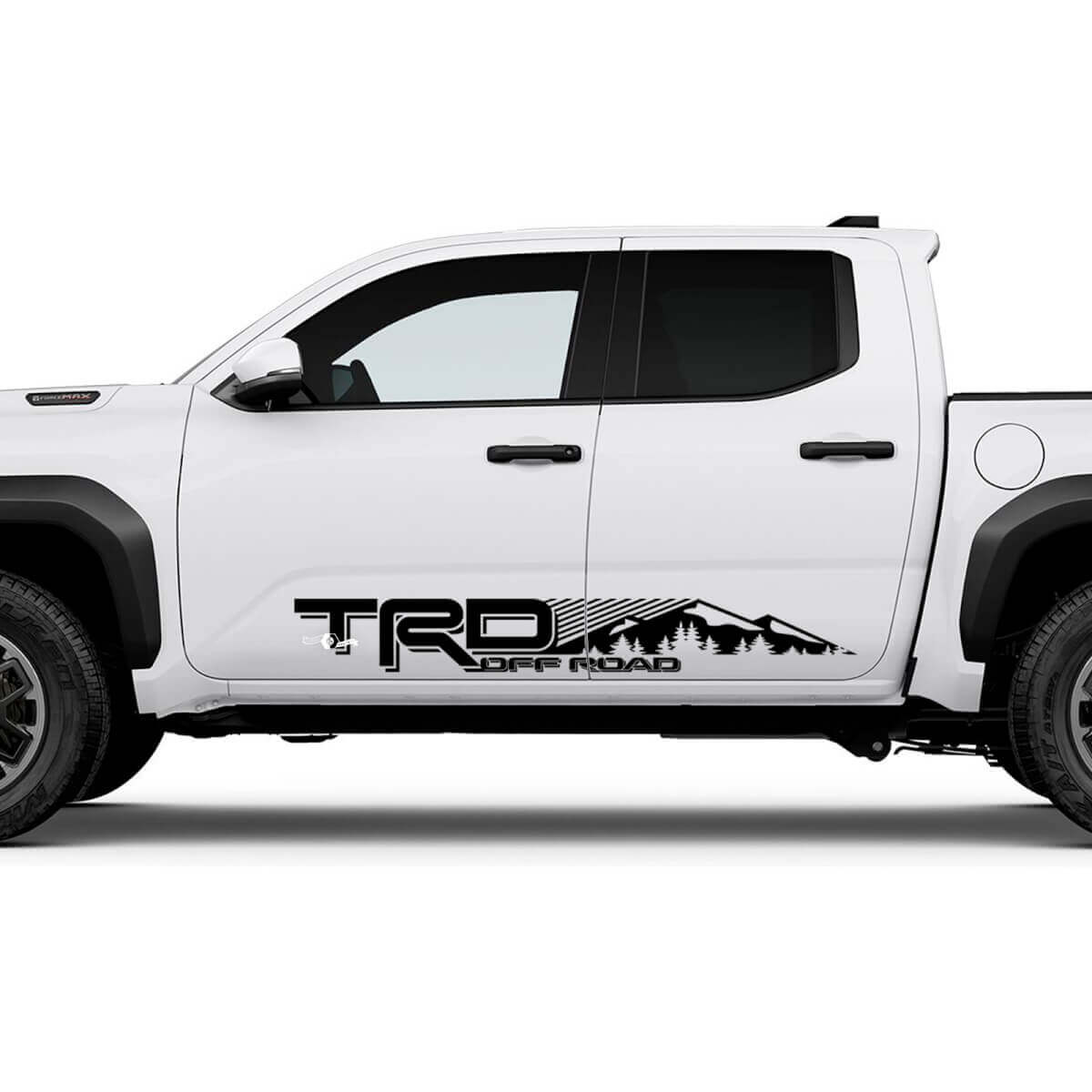 TRD off Road Mountains Forest Side Rocker Panel Decals Stickers for Toyota Tacoma 4th Gen