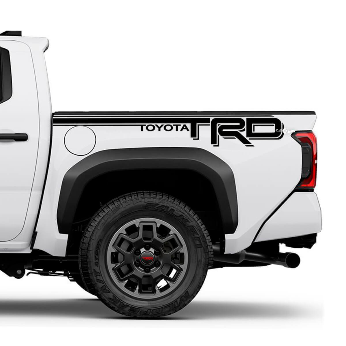 Lettering TRD off Road Bedside Truck Stripe Decals Stickers for Toyota Tacoma 4th Gen