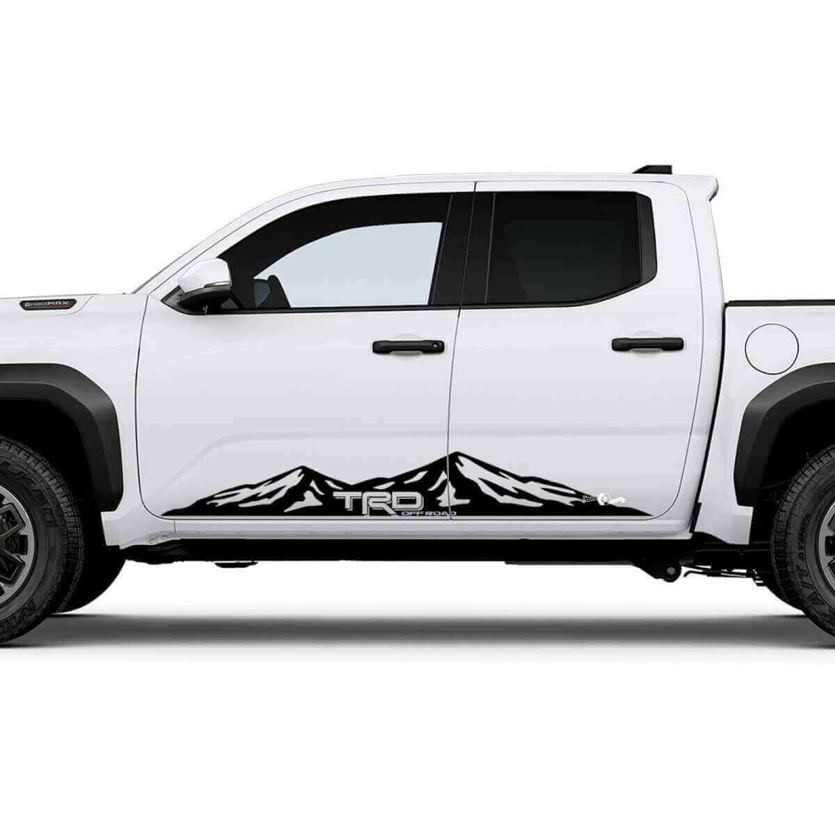 TRD Off Road Side Mountains Rocker Panel Decals Stickers 2 for Toyota Tacoma