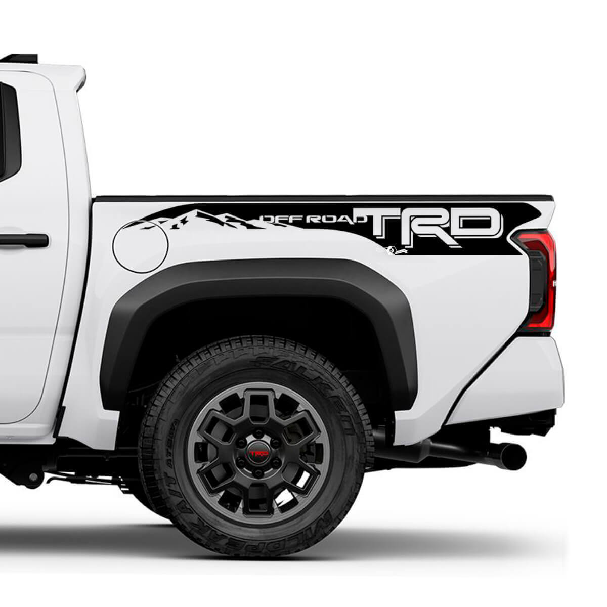 Mountains TRD off Road Bedside Truck Decals Stickers for Toyota Tacoma 4th Gen 2