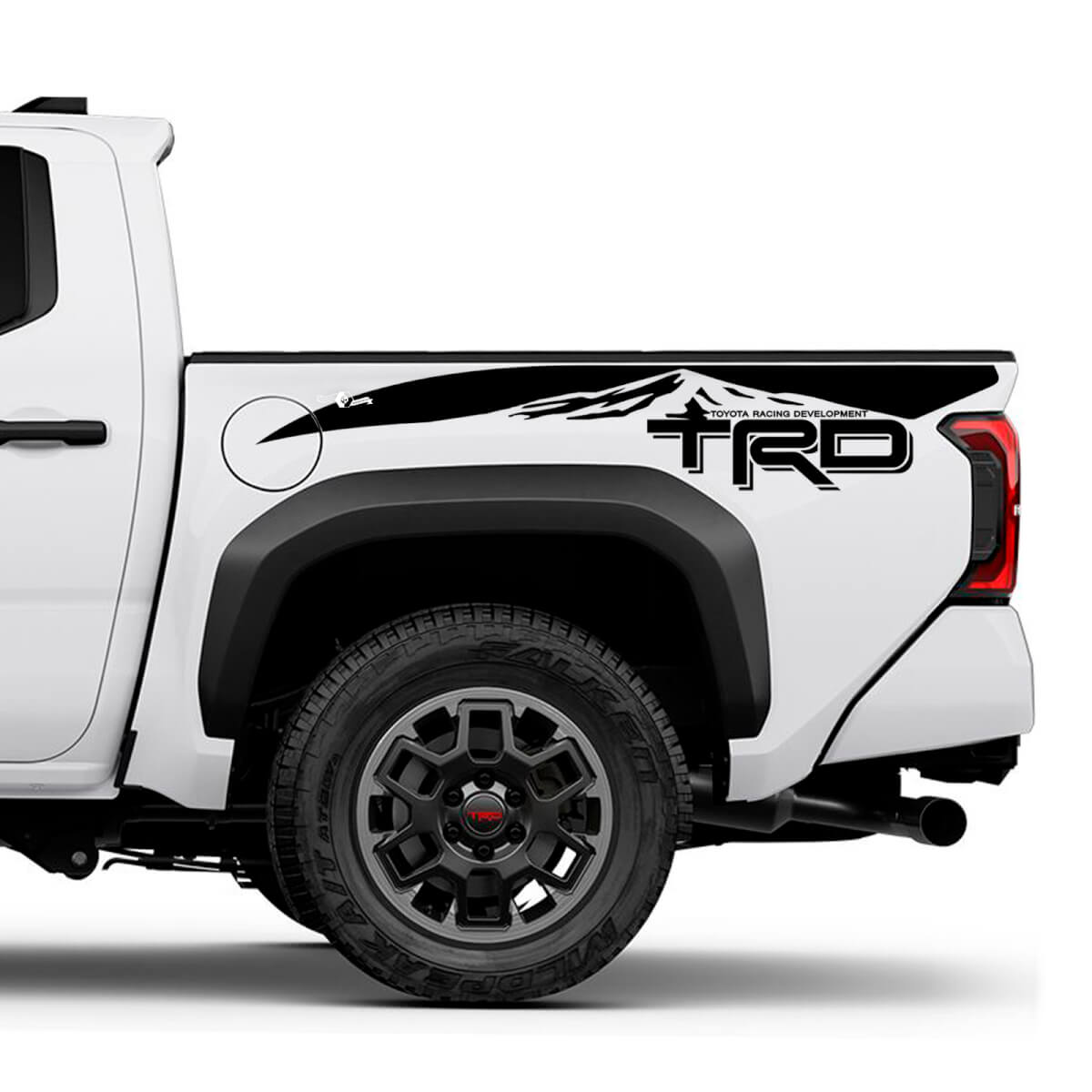 TRD off Road Mountains Bedside Truck Decals Stickers for Toyota Tacoma 2