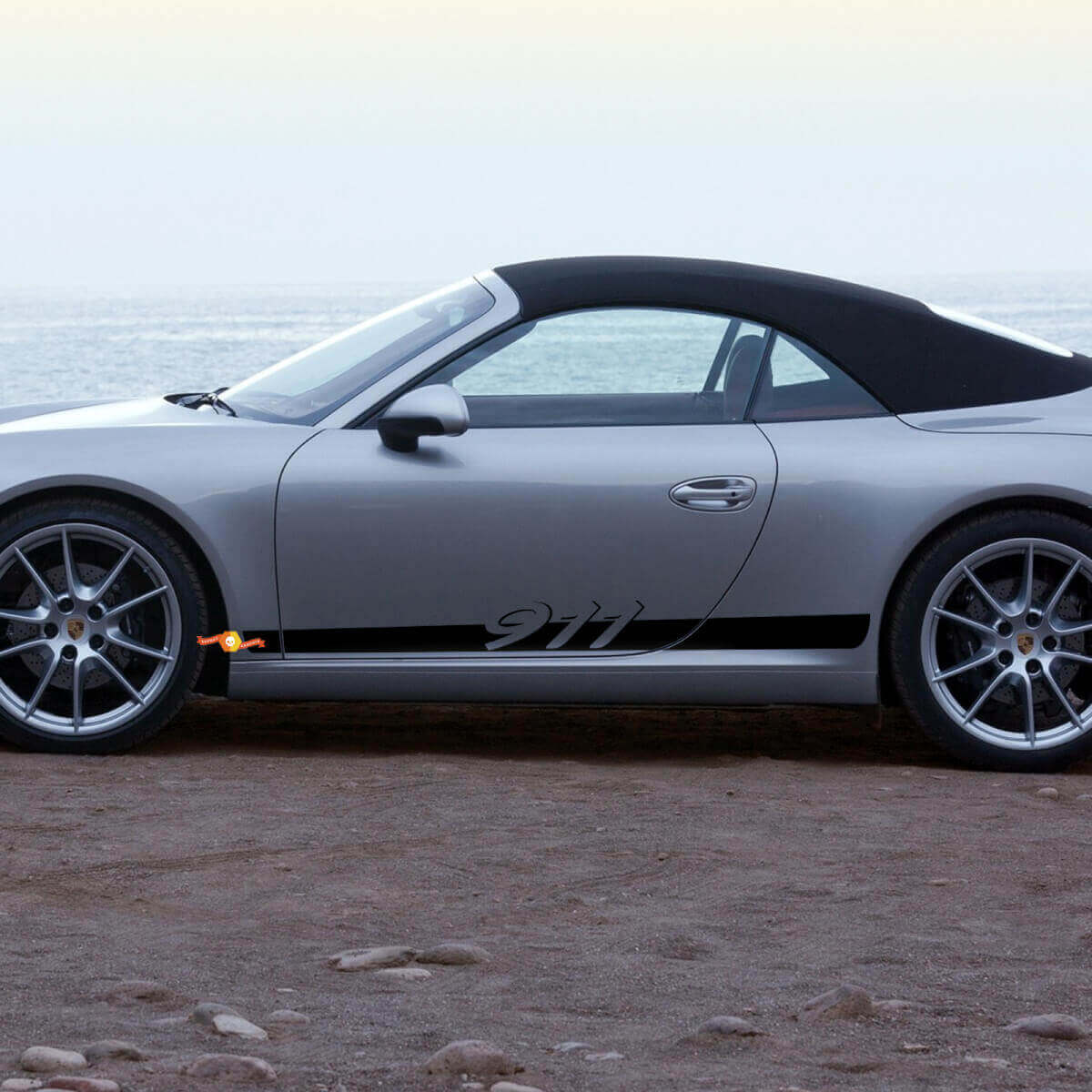 Side 911 Doors Stripes Kit Decal Sticker for Porsche 911