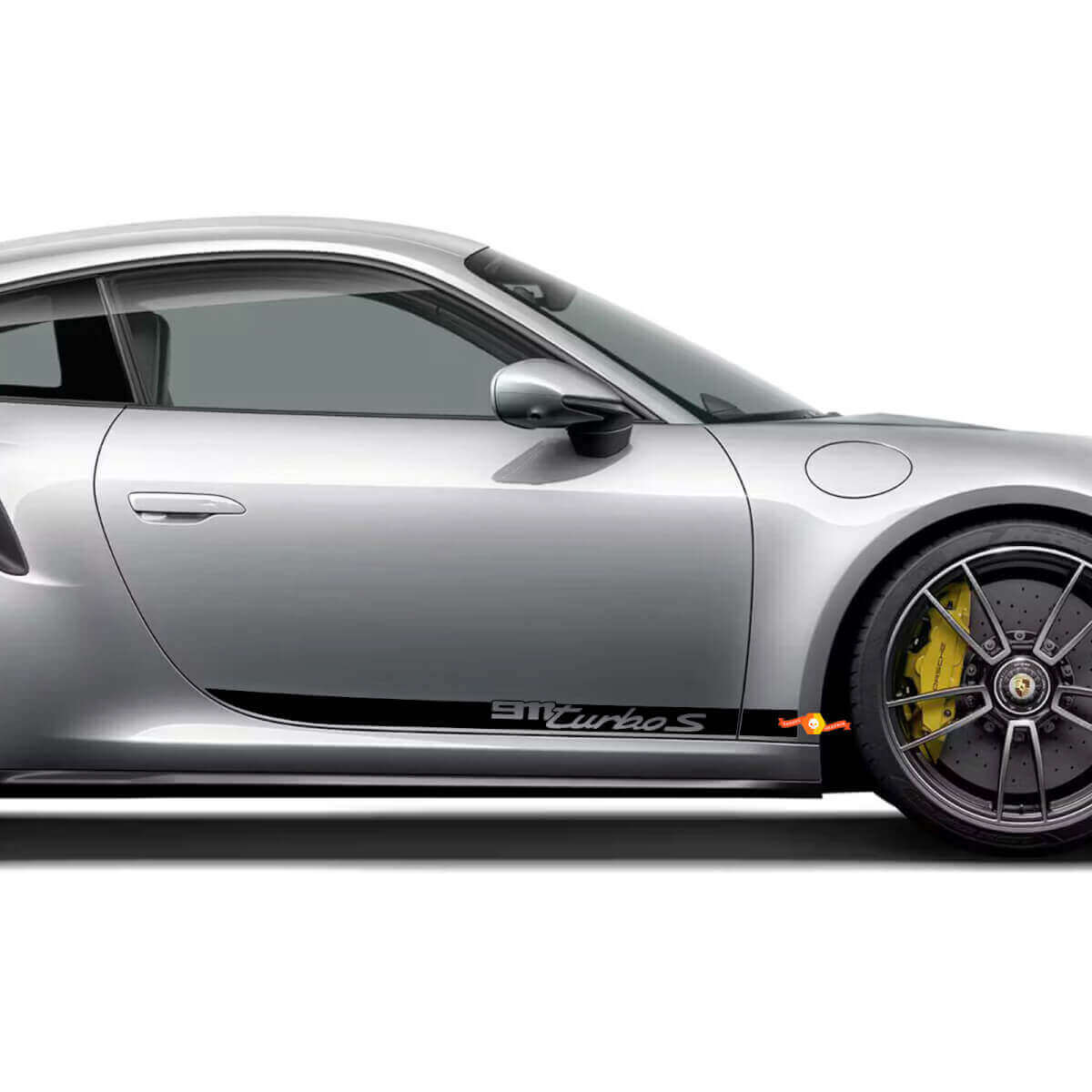 Side 911 Turbo S Doors Stripes Kit Decal Sticker for Porsche 911 Turbo S