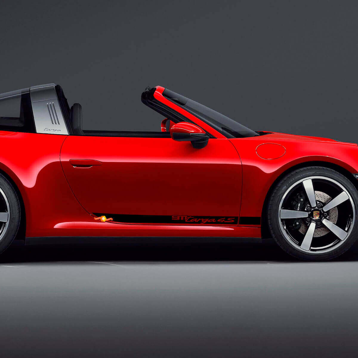 Side 911 Targa 4S Doors Stripes Kit Decal Sticker for Porsche 911 Targa 4S