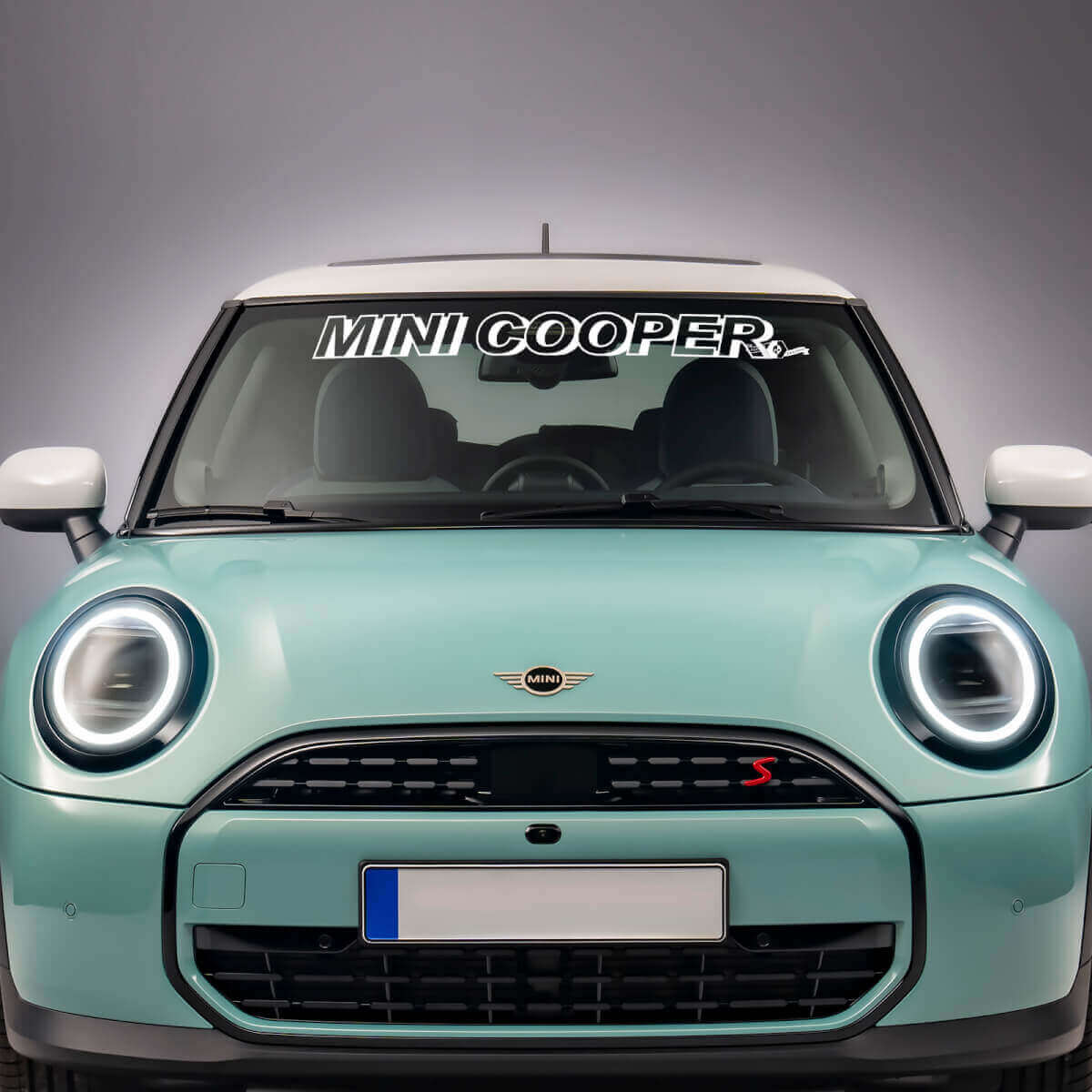 Windshield Mini Cooper Vinyl graphics decal Sticker for Mini Cooper S