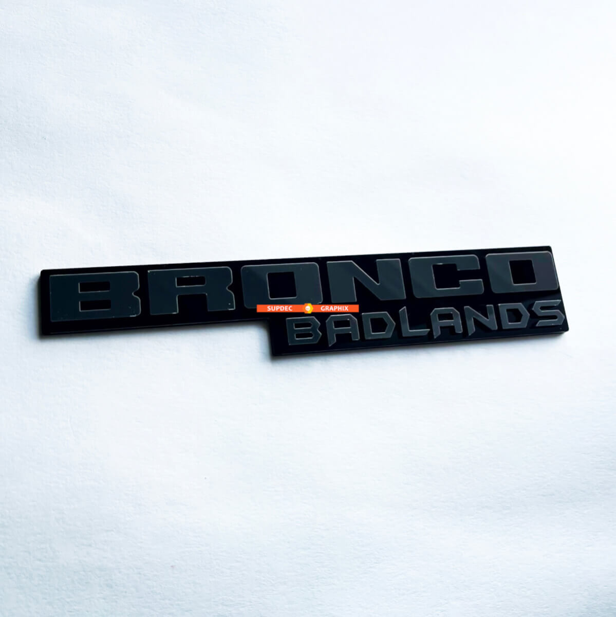 Fender Badges Tailgate Text Emblem 3D Badge  for horse Badlands