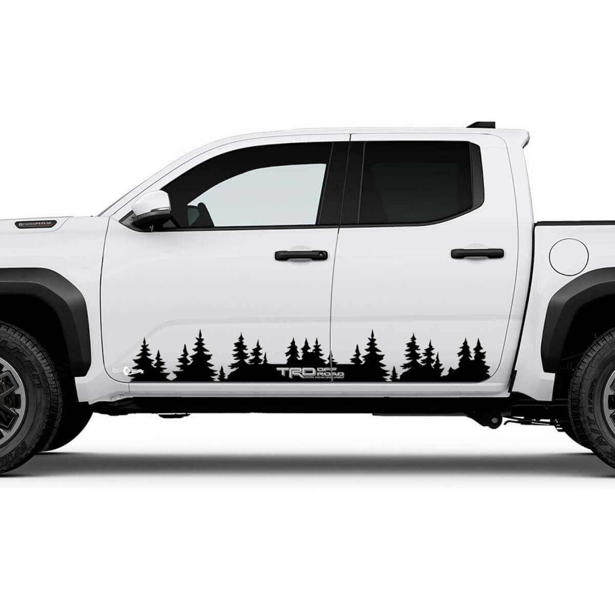 Mountains Trees Side Doors Panel Decals Stickers for Toyota Tundra