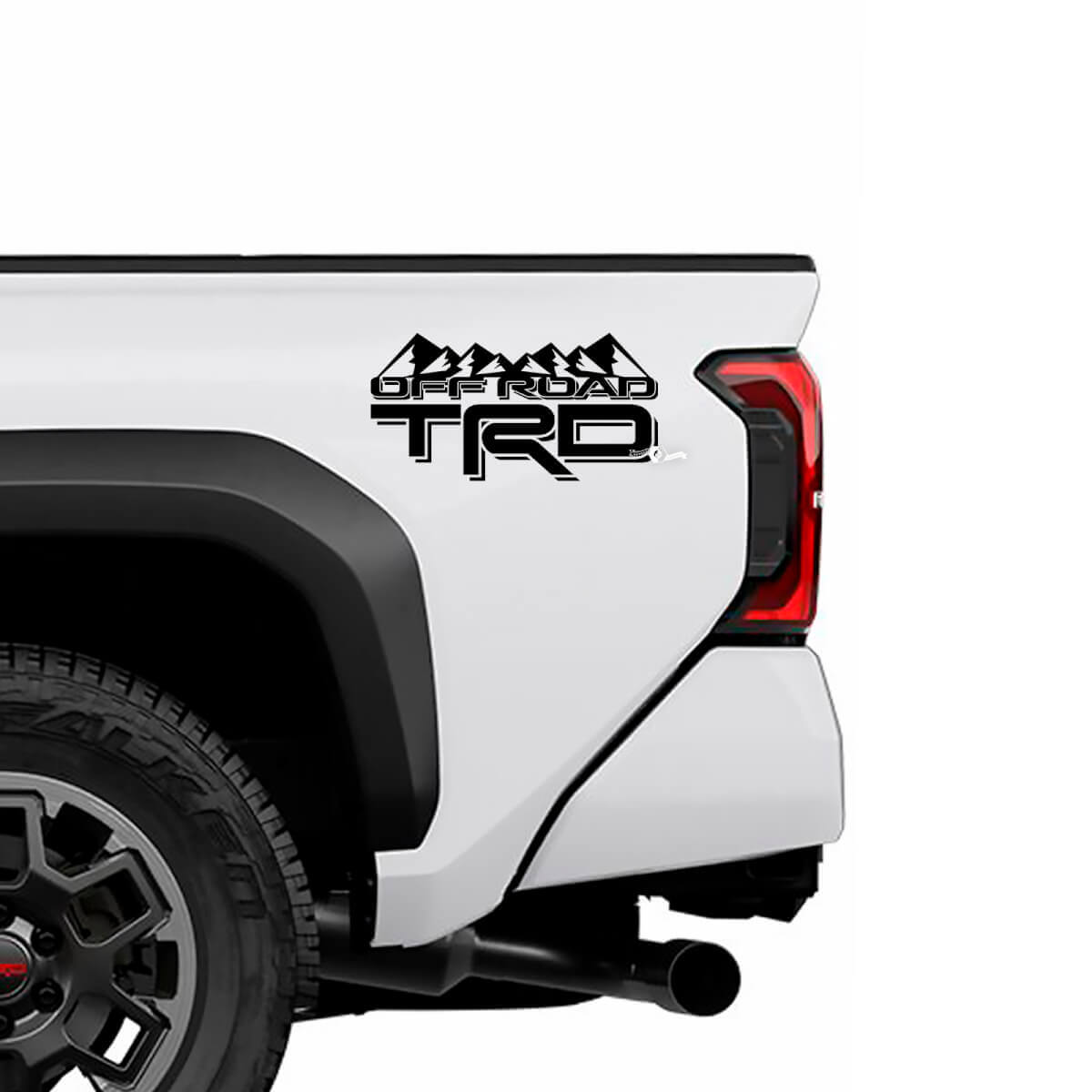 TRD Off Road Mountains BedSide Side Truck Decals Stickers for Toyota Trucks 2