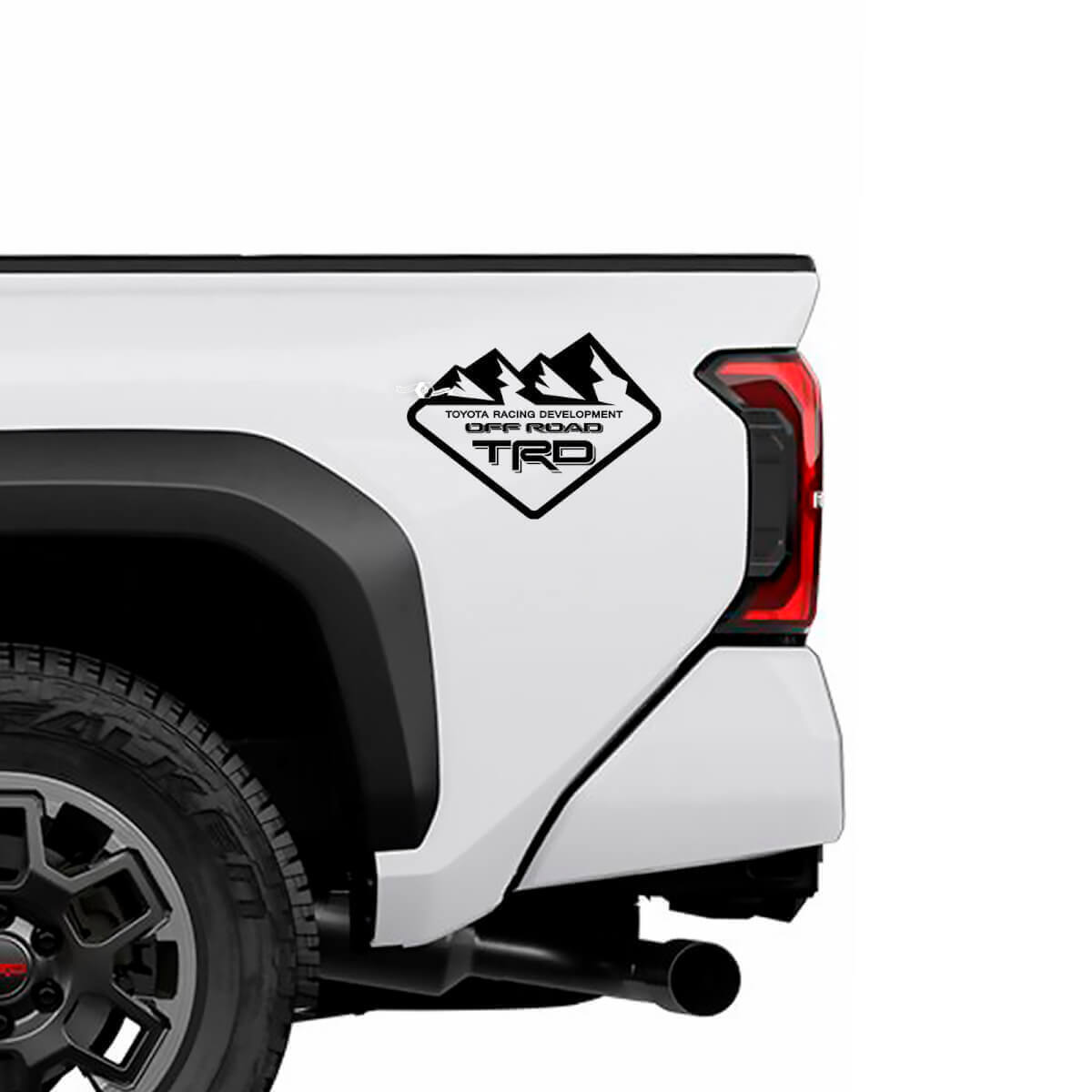 TRD Off Road Mountains BedSide Side Truck Decals Stickers 3 for Toyota Trucks