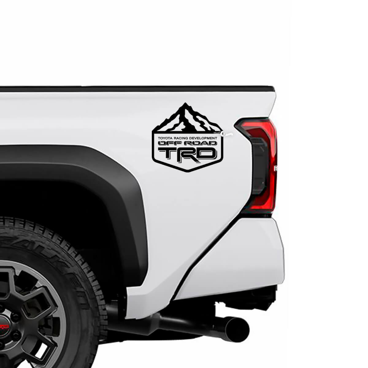 TRD Off Road Mountains BedSide Side Truck Decals Stickers for Toyota Trucks 4