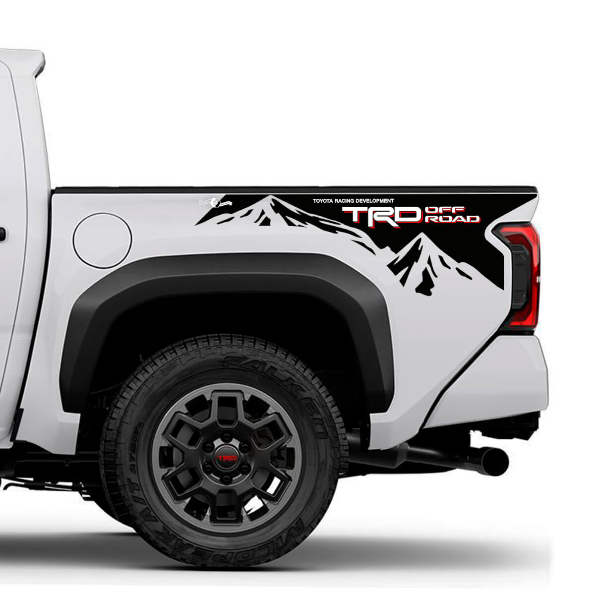 TRD Off Road Mountains BedSide Side Truck Decals Stickers for Toyota Truck