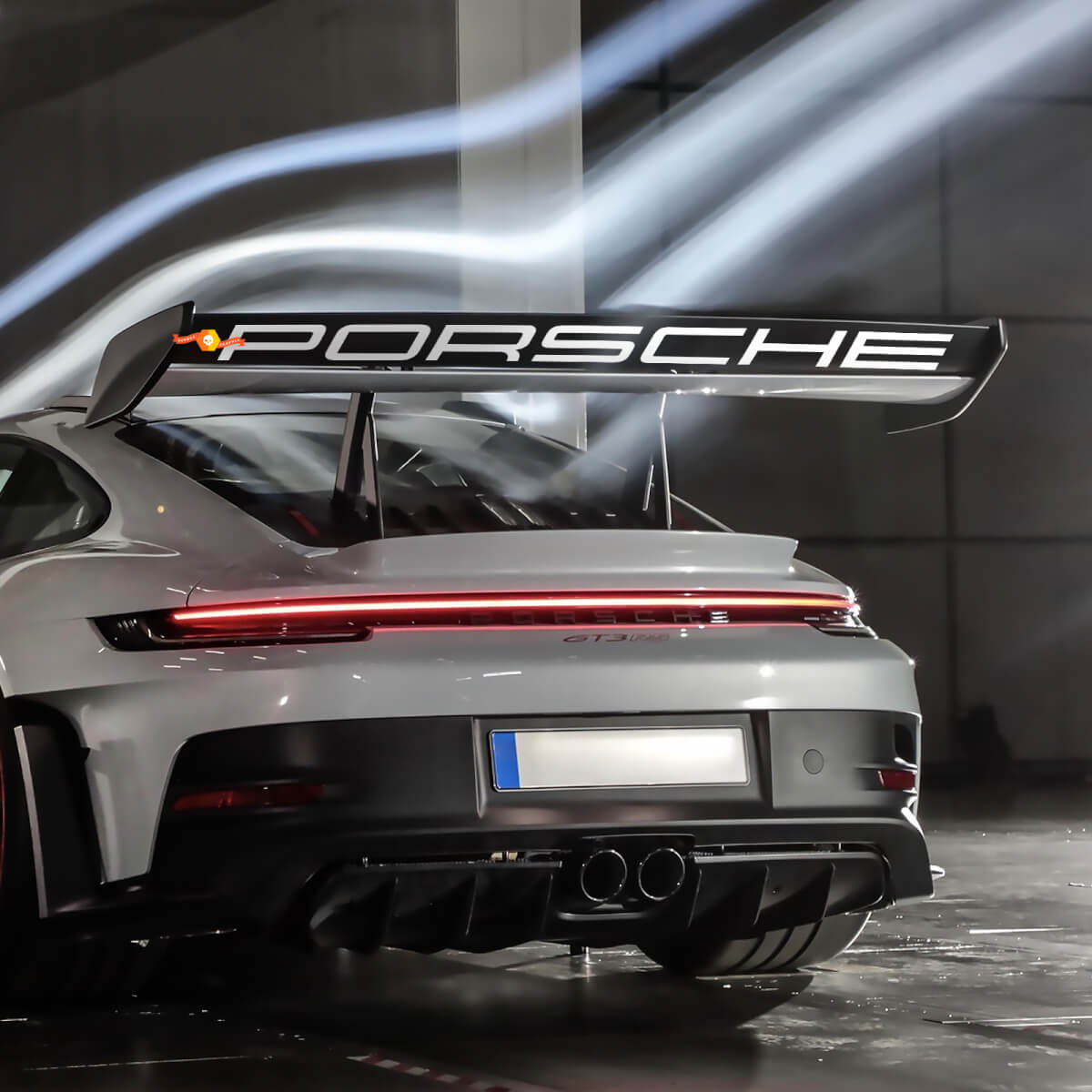 Weissach Rear Wing GT3 RS Spoiler Decal Sticker for Porsche GT3