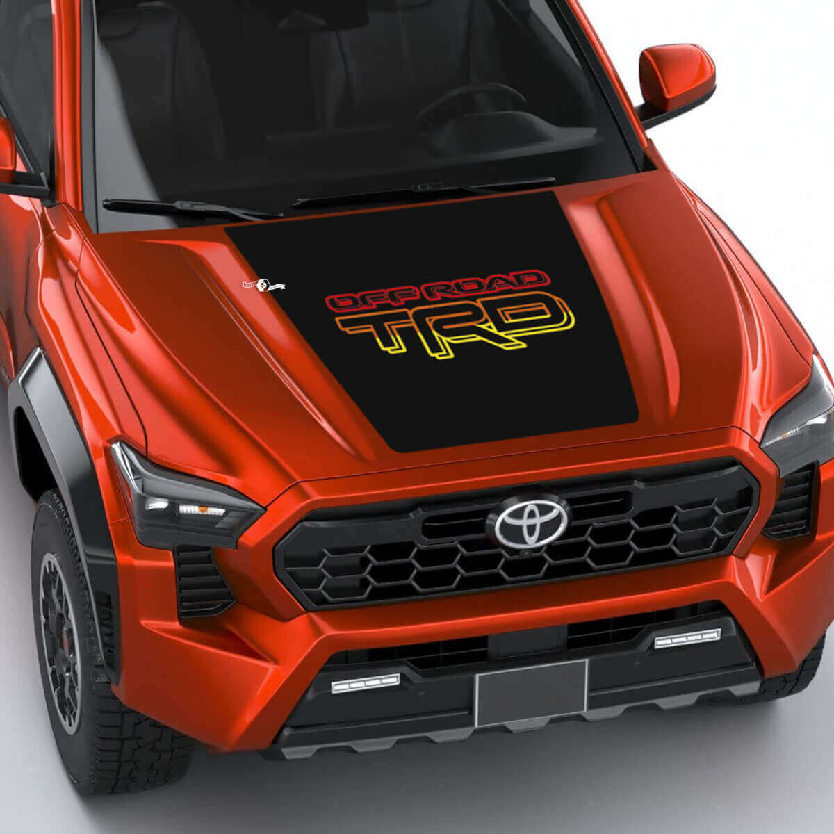 TRD Vintage Retro Heritage Sun Stripes Hood decal Sticker for Toyota Tacoma 4th gen