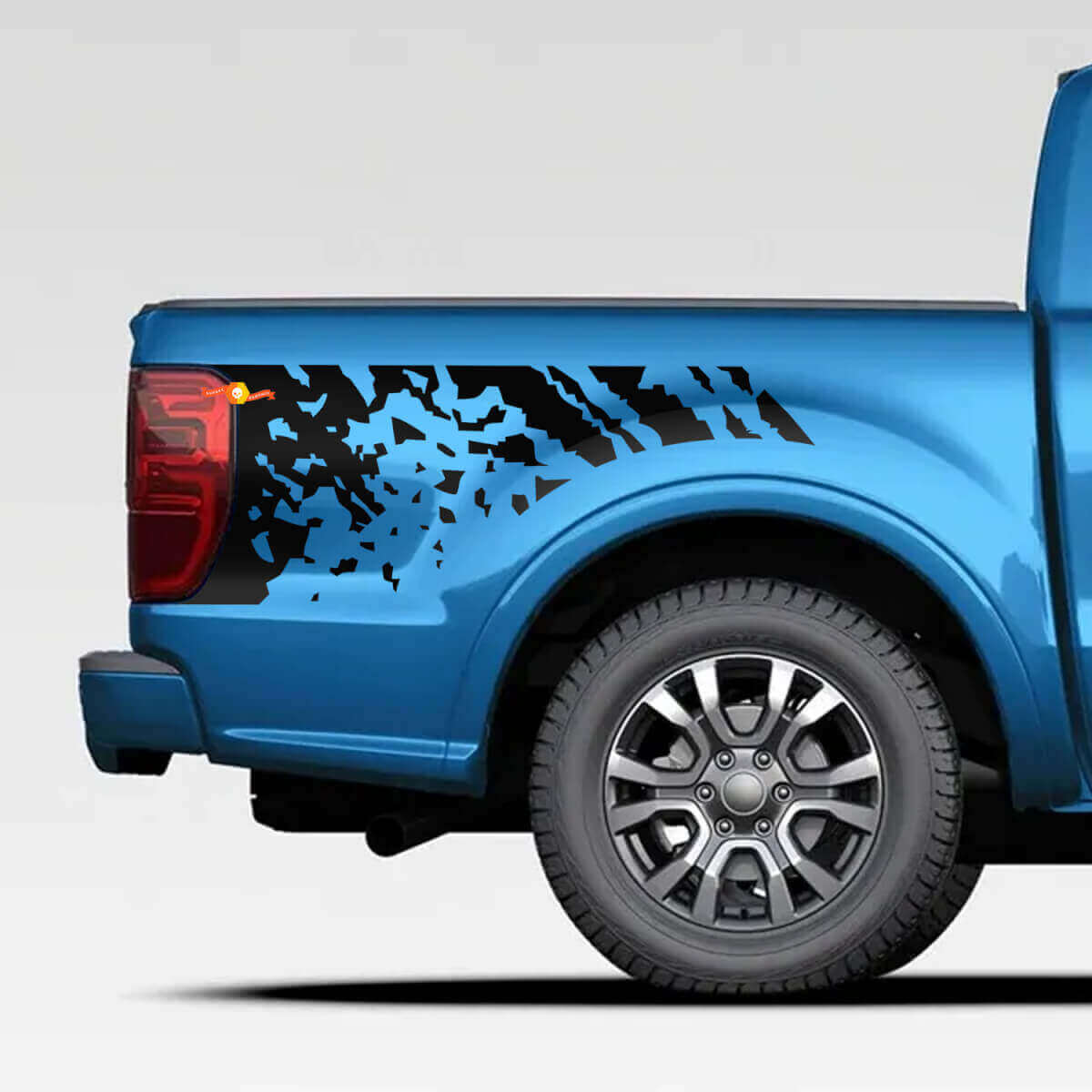 Distressed Splash Graphics Vinyl Decal Sticker for Ford Ranger