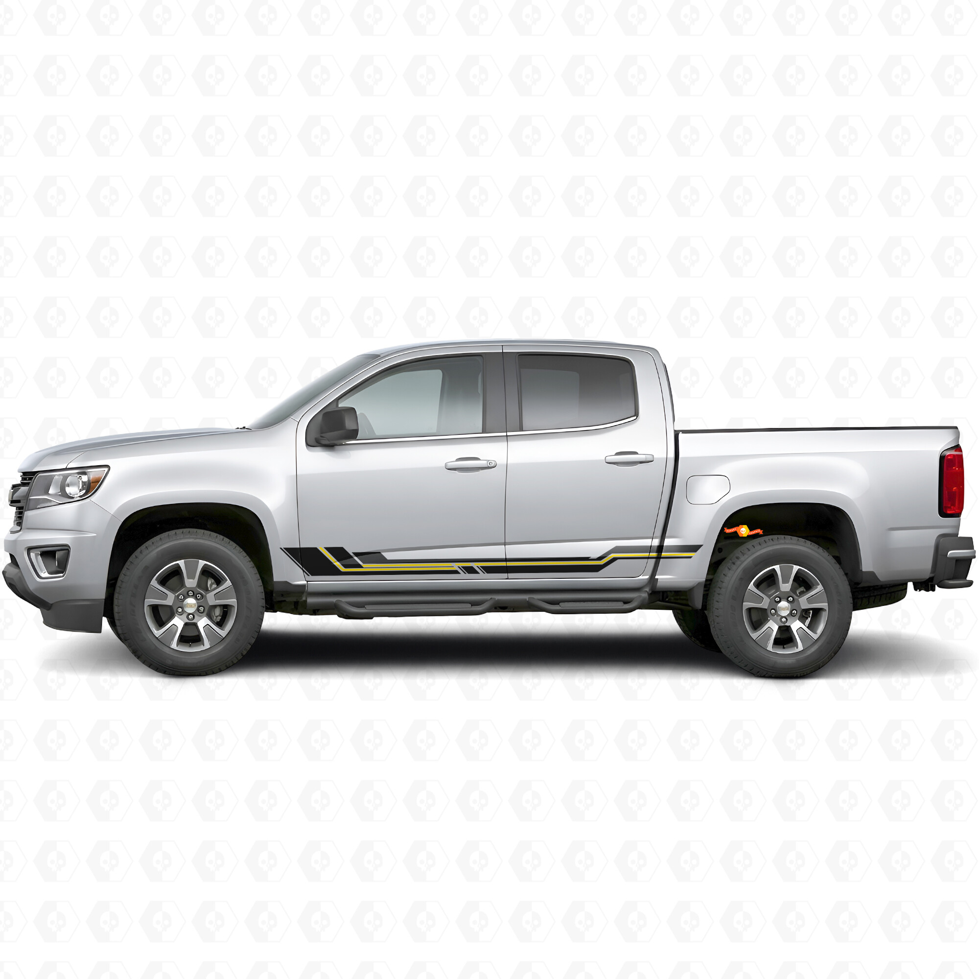 Parallel Accent Door & Rocker Panel Vinyl Stripes for Chevrolet Colorado 2nd Gen 2015-2022