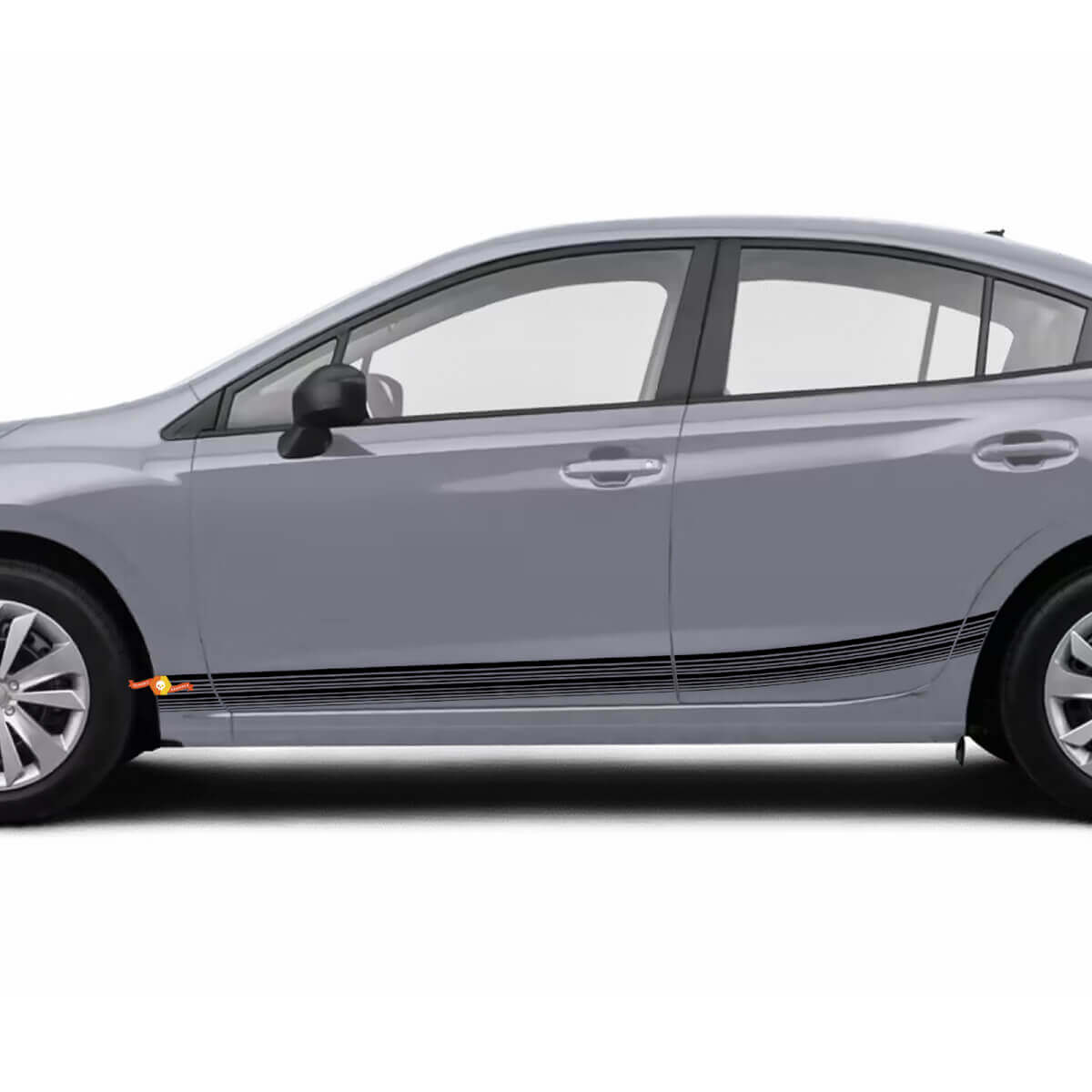 Pair Rocker Panel Side Skirt Vinyl Body Car Stripe Racing Vinyl Decal Sticker for Subaru Impreza