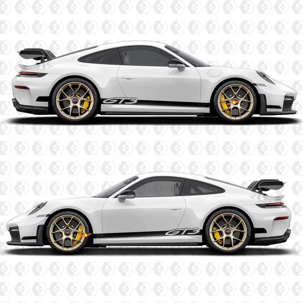 GT3 Stripes Side Decals Kit for Porsche 991 gt3