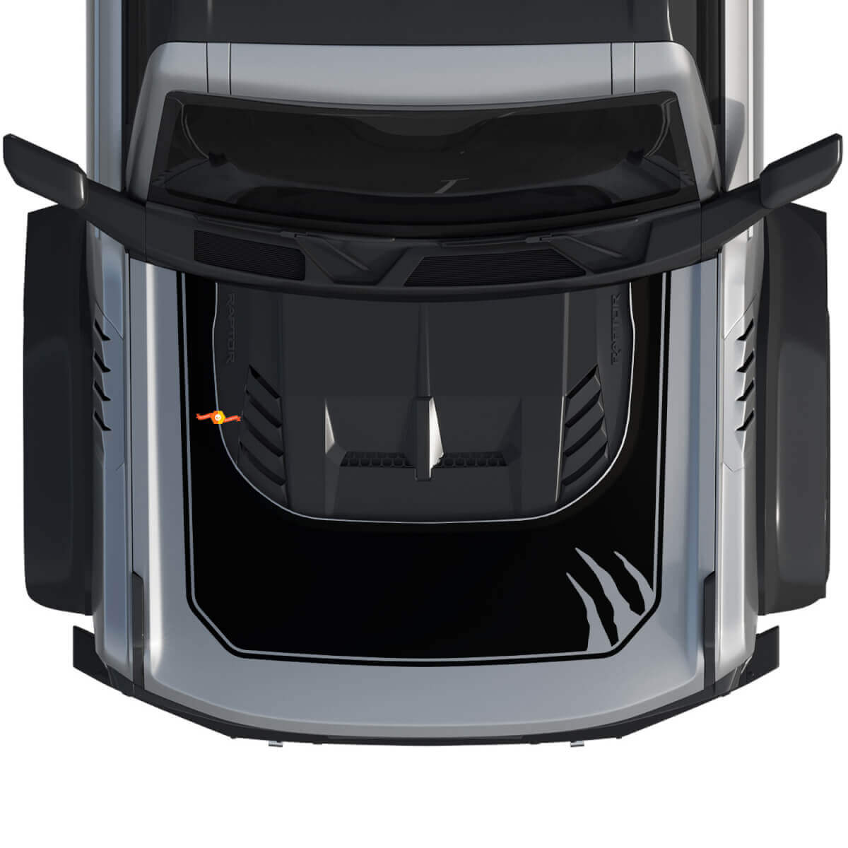 Claws Hood Wrap Graphics Vinyl Decal Sticker for Ford Bronco Raptor