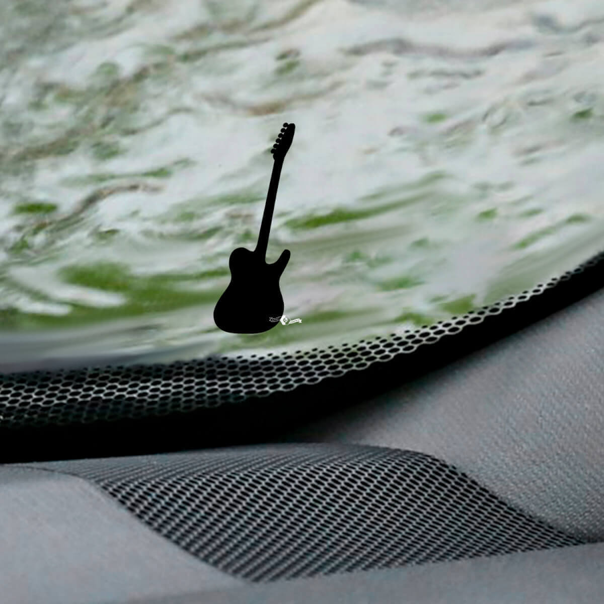 Guitar Easter Egg Corner Windshield Vinyl Graphic Decal for Jeep Wrangler