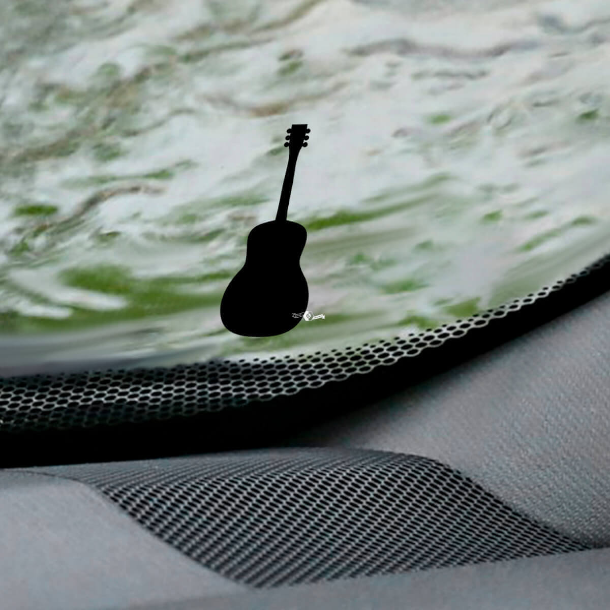 Guitar Easter Egg Corner Windshield Vinyl Graphic Decal 2 for Jeep Wrangler