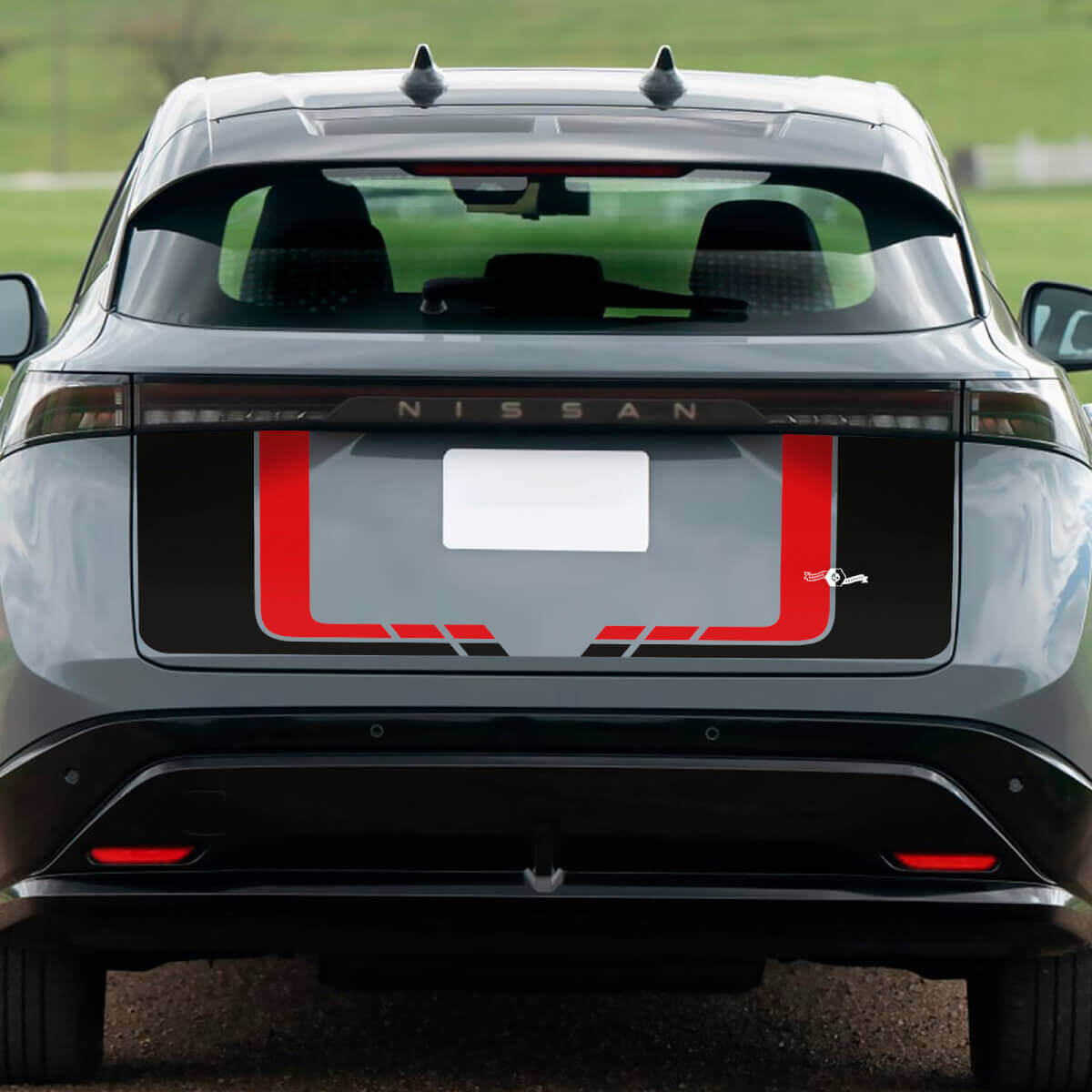Rear Dual color Trunk Racing Graphics Decal for Nissan ARIYA