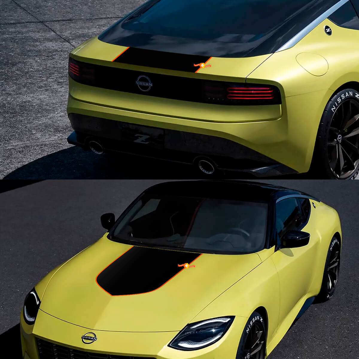 Nissan Legend Z Edition Hood Sticker Decal Vinyl Graphic Kit 2 colors