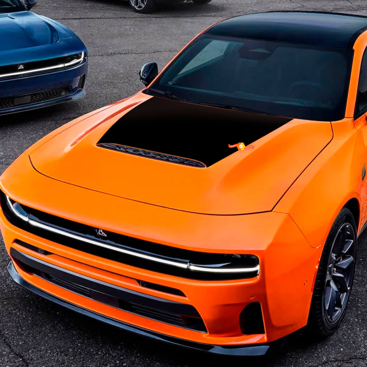 Sixpack Hood Wrap Vinyl Decal Graphic for Dodge Charger Daytona