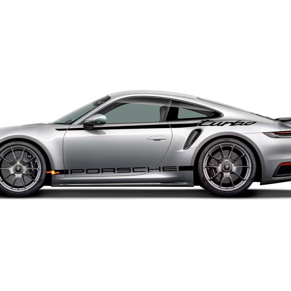 911 Turbo 50 Years 2025 graphic Heritage Design stripes Kit Decal Sticker for Porsche 911 Turbo S 992.2