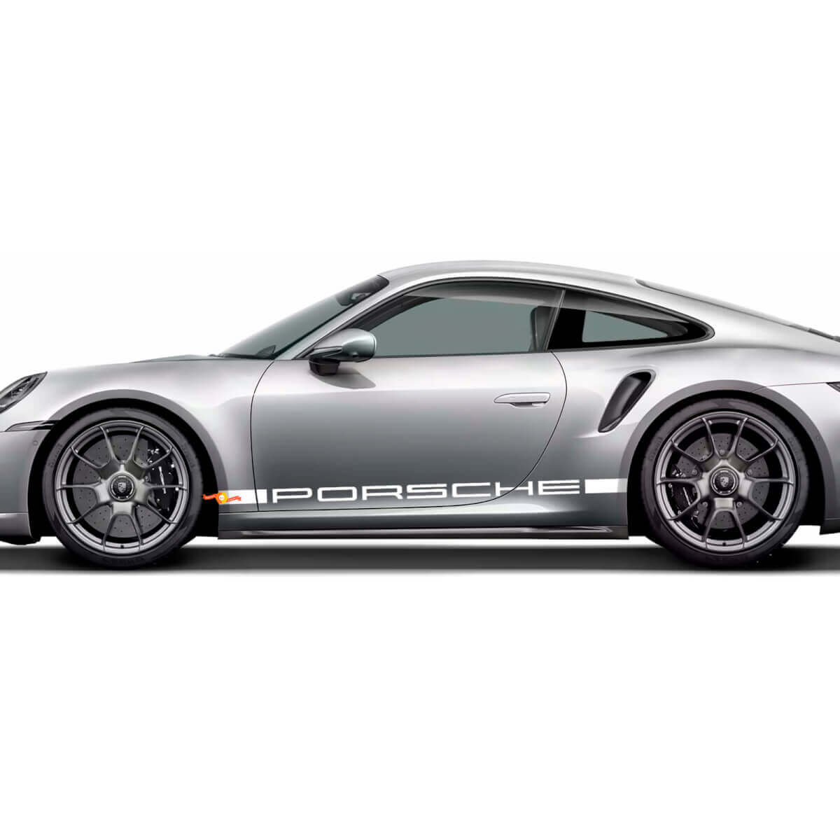 Side PORSCHE stripes Kit graphic Decal Sticker for Porsche 911 Turbo S 992.2