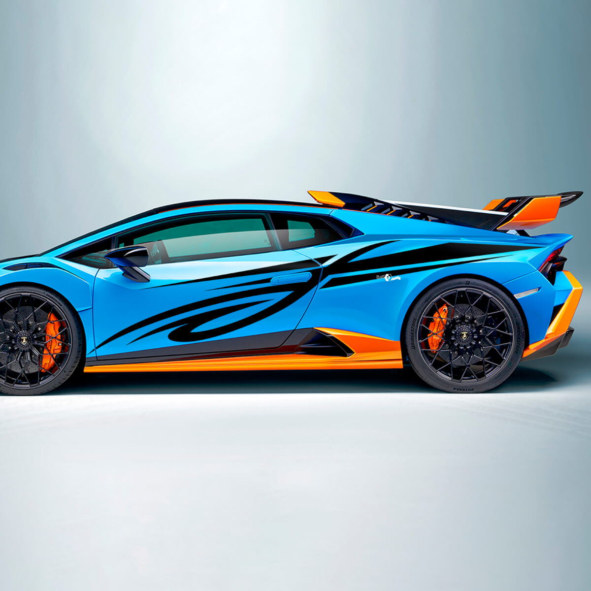 Racing Tribal Stripes Side Vinyl Decal Sticker Graphics for Lamborghini STO