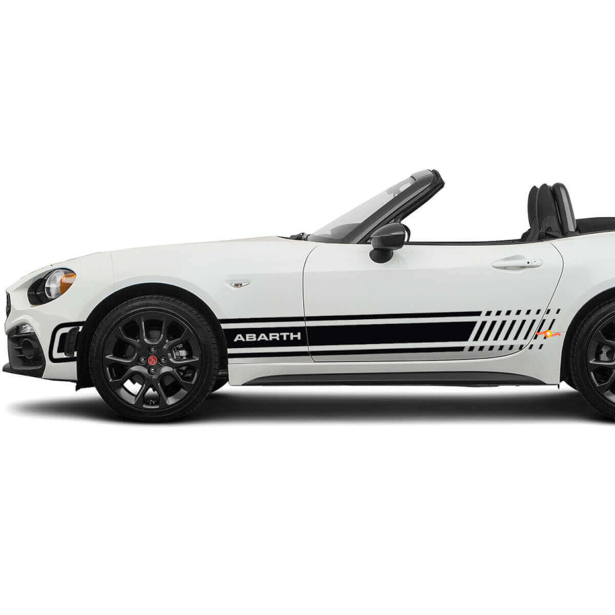 Side Racing Stripe Decal Graphics Sticker for Fiat 124 Spider Abarth
