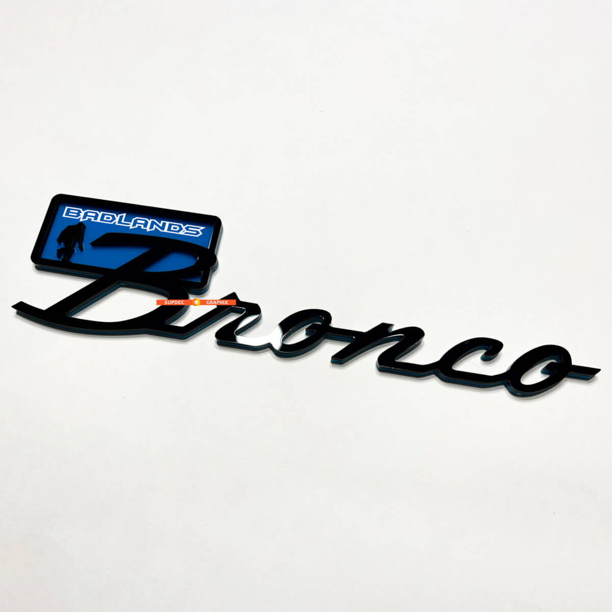 Yeti Sasquatch Bigfoot Fender Badges Tailgate Emblem 3D Badge 2 for Musclecar horse Badlands