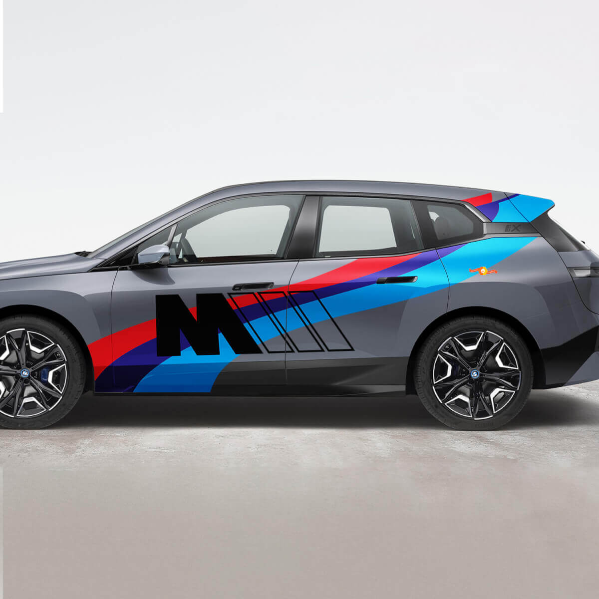 Side iX M  Racing Vinyl Decal Sticker Kit for BMW iX