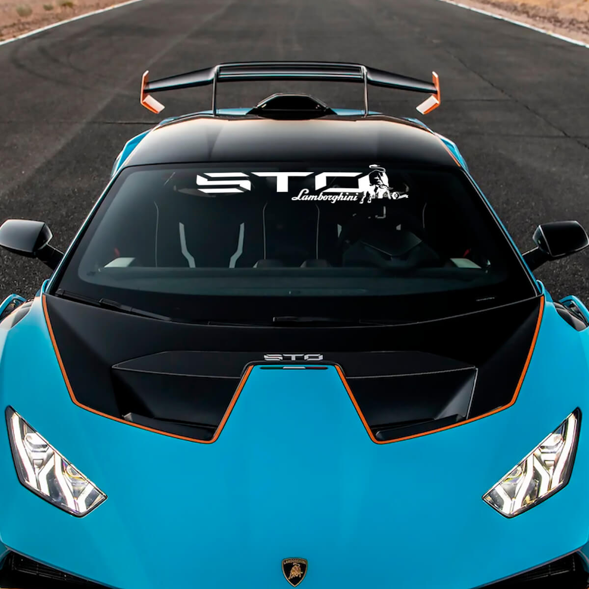 Windshield STO logo Lambo Vinyl Decal Sticker Graphics for Lamborghini STO