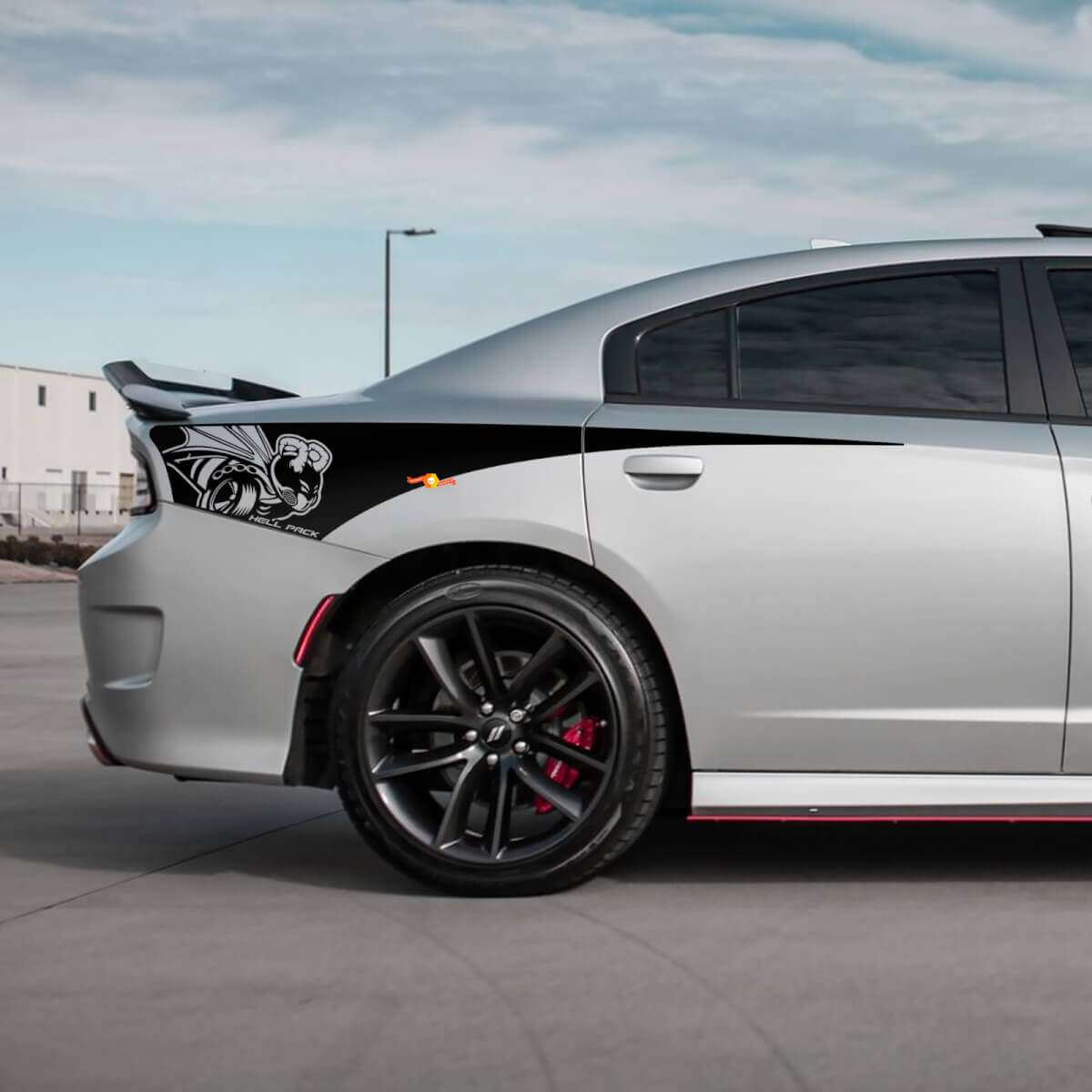 Hell Rear Quarter Side Stripe Vinyl Decal Sticker for Dodge Charger