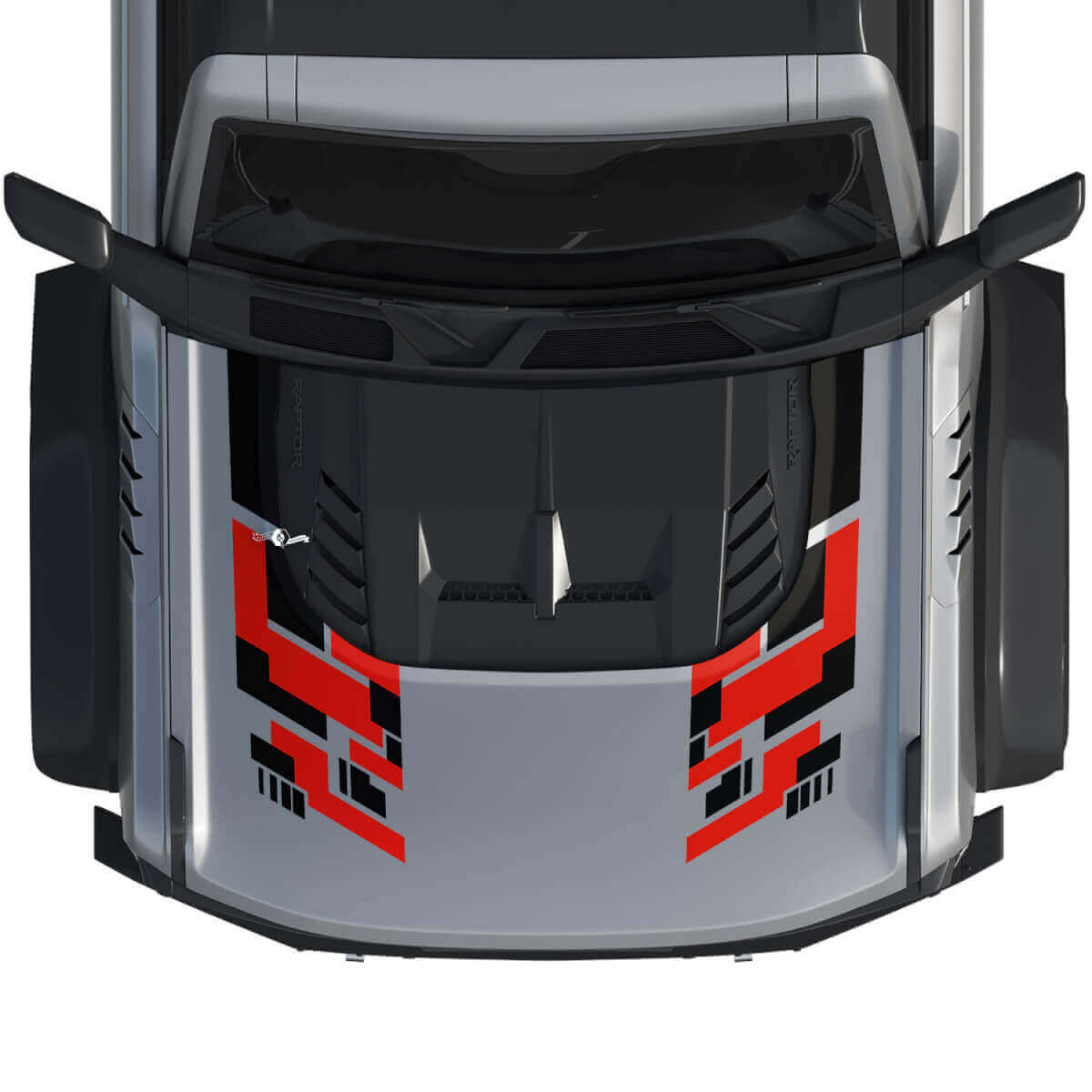 Hood Wrap Graphics Decal Sticker for Musclecar horse power truck