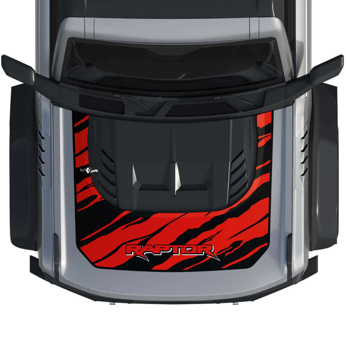 Hood Wrap Graphics Decal Sticker for Ford Bronco Raptor style 3